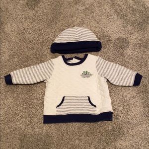 3 for $30 Little Me Sweatshirt and Hat Set Size 12M